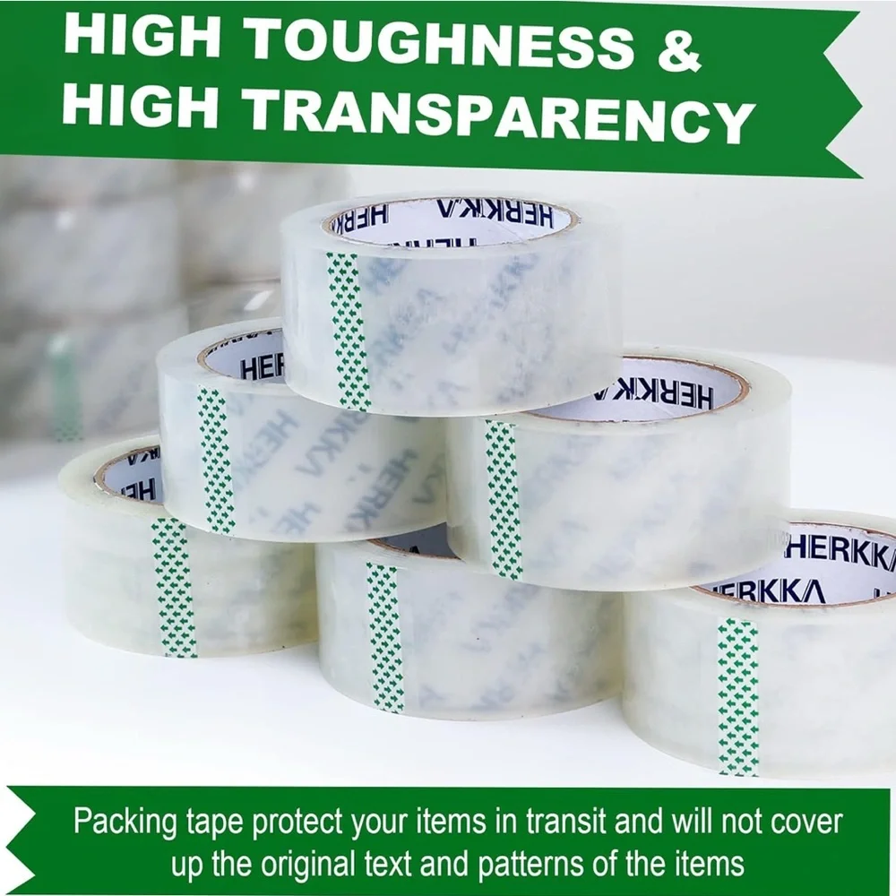 Clear Packing Supply Tape Heavy Duty 2mml 3 or 6 pack Pack 110 yards New